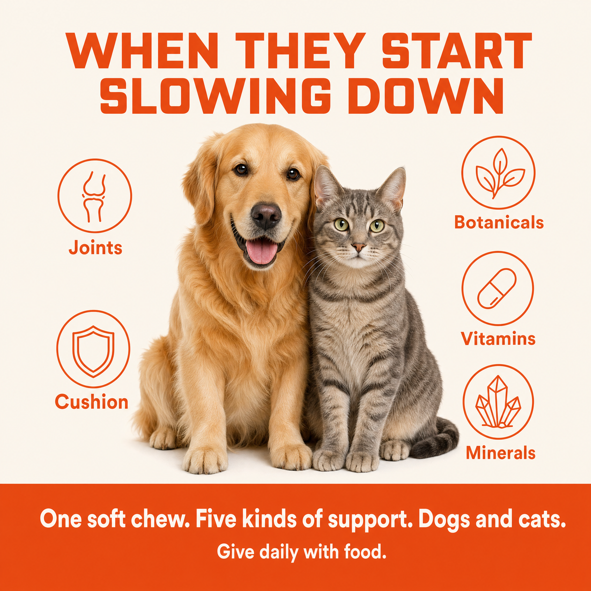 Doctor Pets FlexJoint 5-in-1 . Hip & Joint Chews for Dogs & Cats