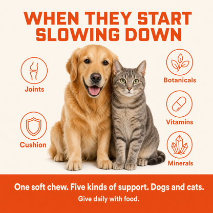Doctor Pets FlexJoint 5-in-1 . Hip & Joint Chews for Dogs & Cats